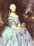 antoine pesne Portrait of the Actress Babette Cochois (c.1725-1780), later Marquise Argens painting